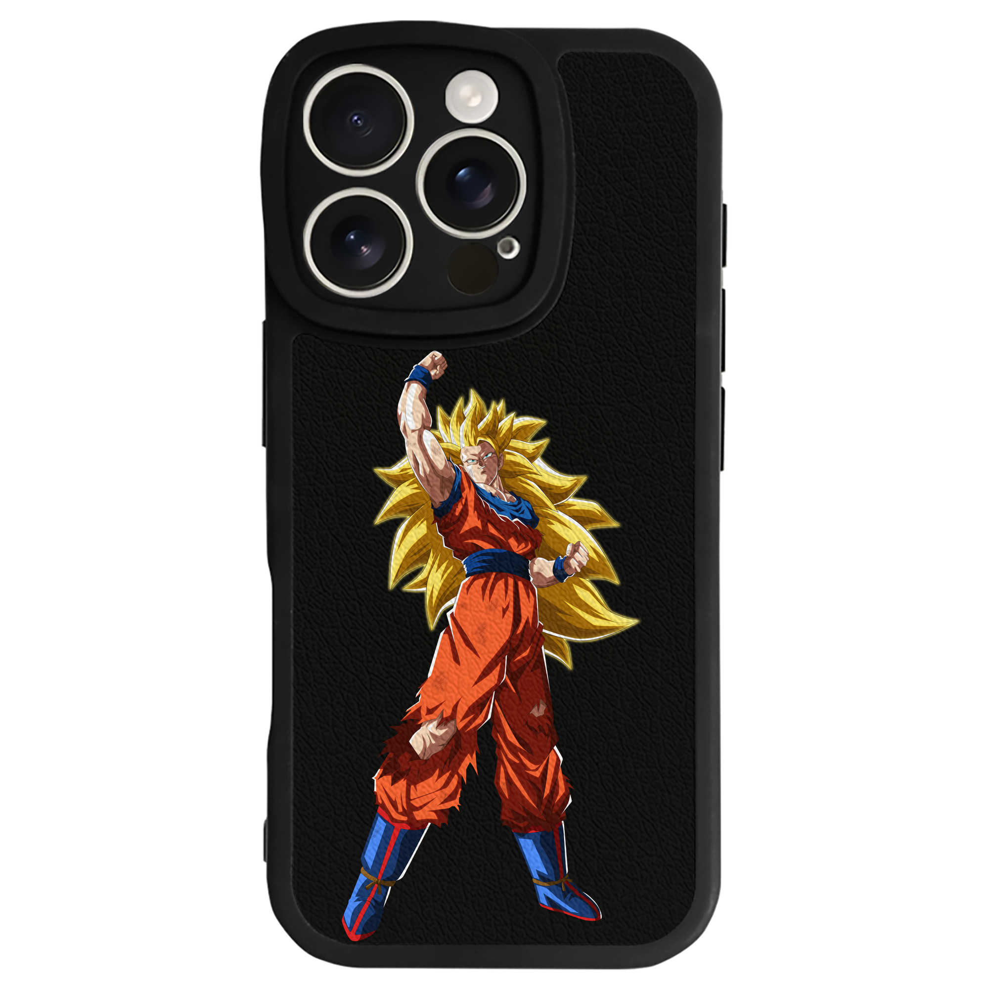 （画像用） ドラゴンボール 孫悟空（そん ごくう）Son Goku カカロット DRAGON BALL Kakarotto 【iPhone 16シリーズ対応】シリコンスマホケース（レザー調） 材質：シリコン